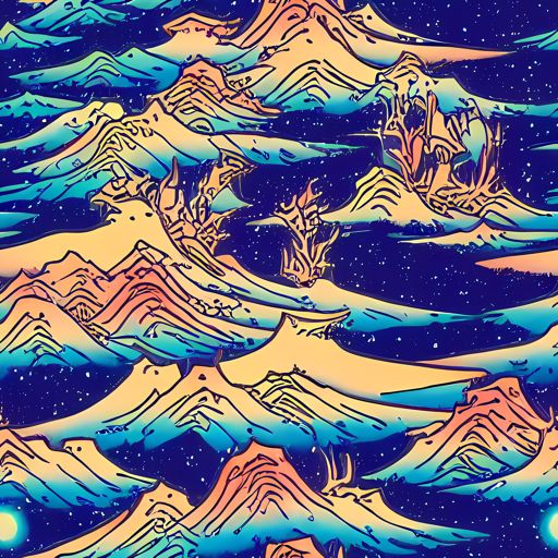 Mystical Mountain Mirage